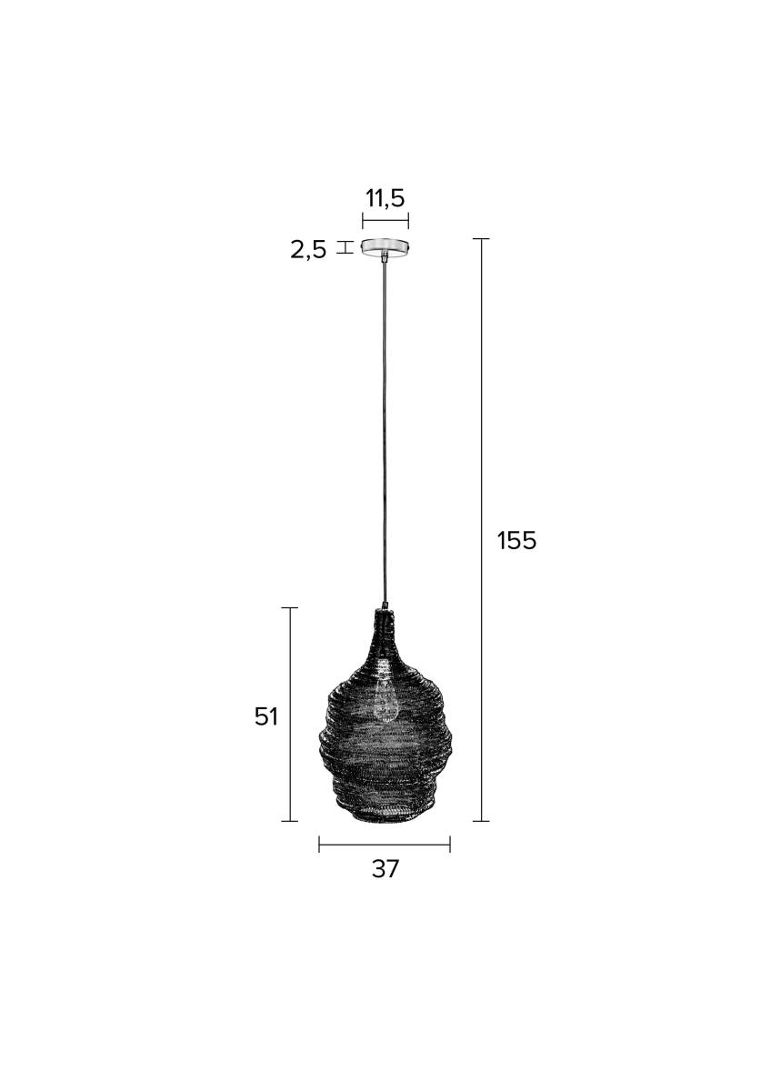 WHITE LABEL LIVING Lena M loftlampe, produktbillede 2 af 8, Loftlamper hos HomeNordic