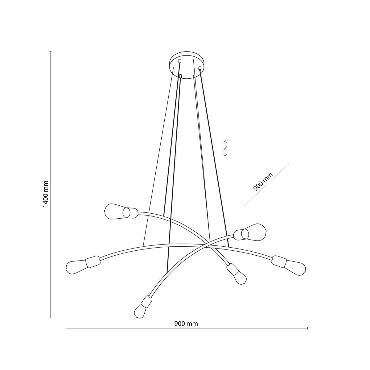 TK Helix loftlampe, produktbillede 2 af 6, Loftlamper hos HomeNordic
