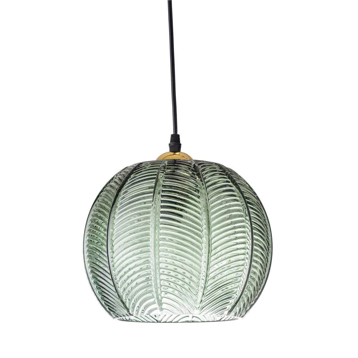 BLOOMINGVILLE Adar Pendel, Grøn, Glas, D22xH20 cm, produktbillede 3 af 3, Pendler hos HomeNordic