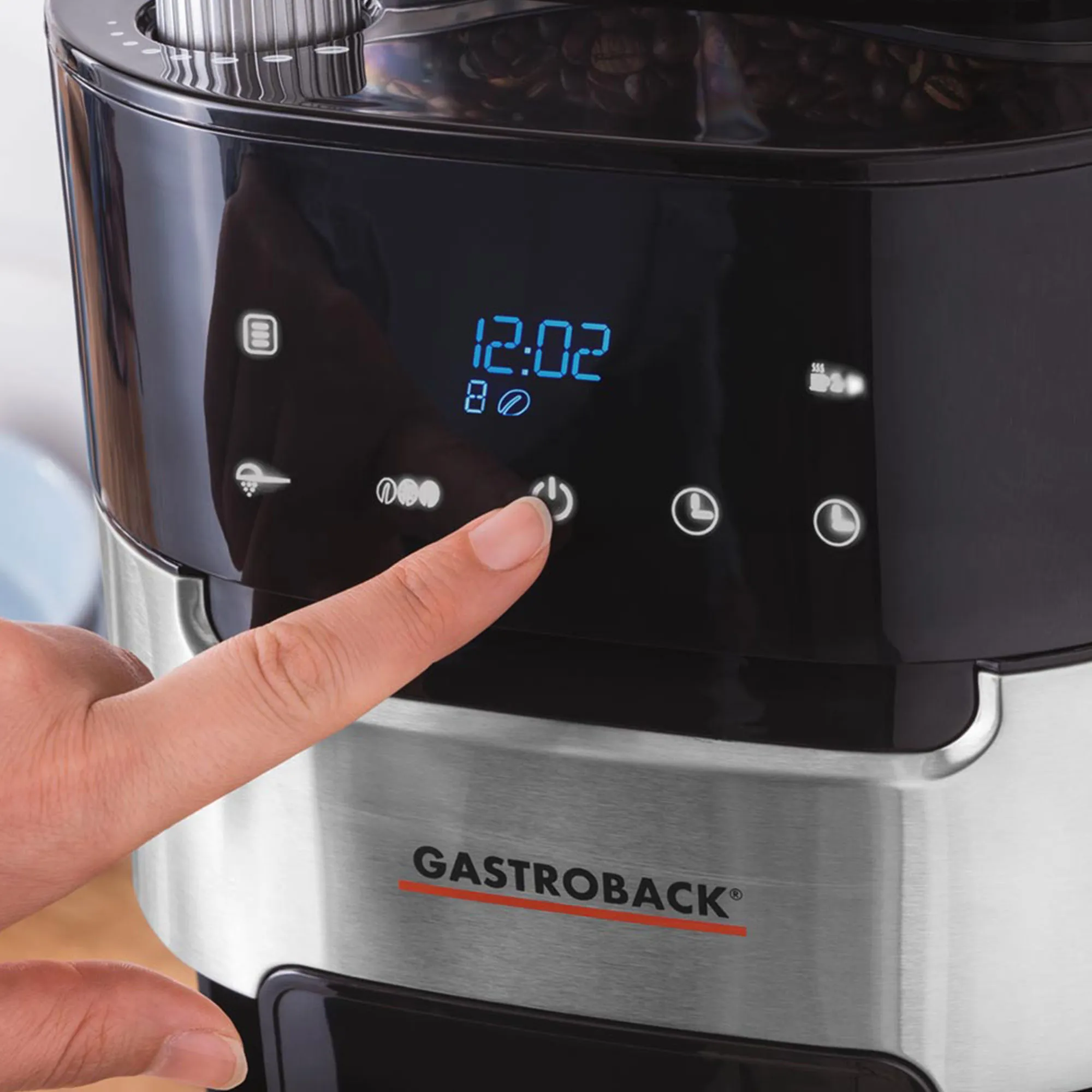 Gastroback Grind & Brew Pro kaffemaskine, produktbillede 3 af 5, Kaffemaskiner hos HomeNordic