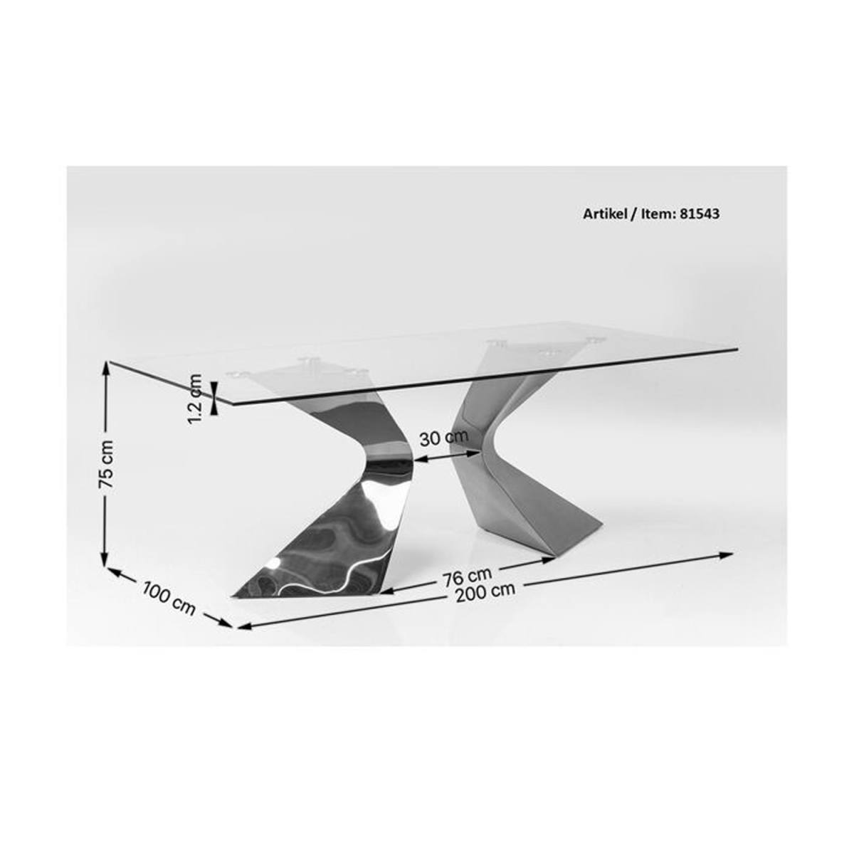 KARE DESIGN Gloria Black spisebord, rektangulær, produktbillede 4 af 12, Spiseborde hos HomeNordic