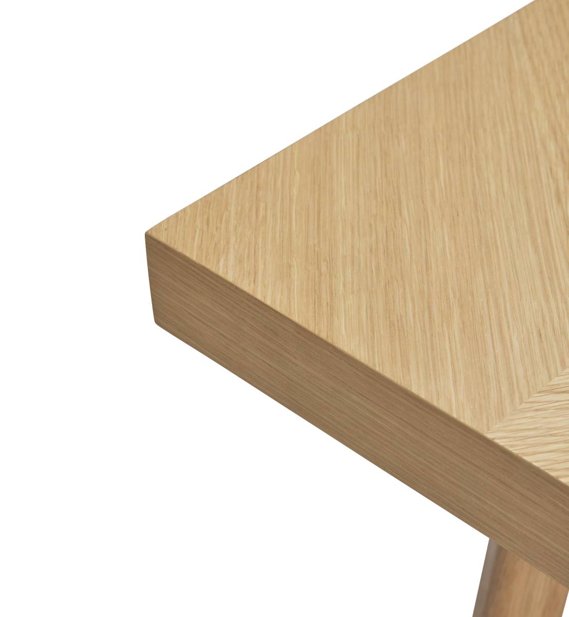 HÜBSCH HERRINGBONE SILDEBEN SPISEBORD NATUR/EG, produktbillede 3 af 4, Spiseborde hos HomeNordic