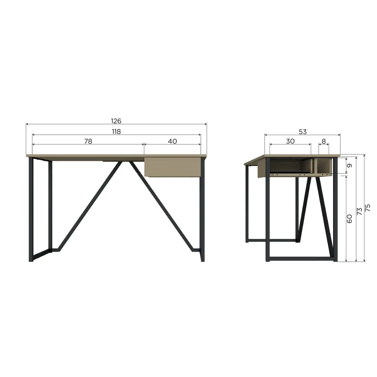 WOOOD - New Julius Skrivebord i FSC Fyr, produktbillede 8 af 16, Skriveborde hos HomeNordic