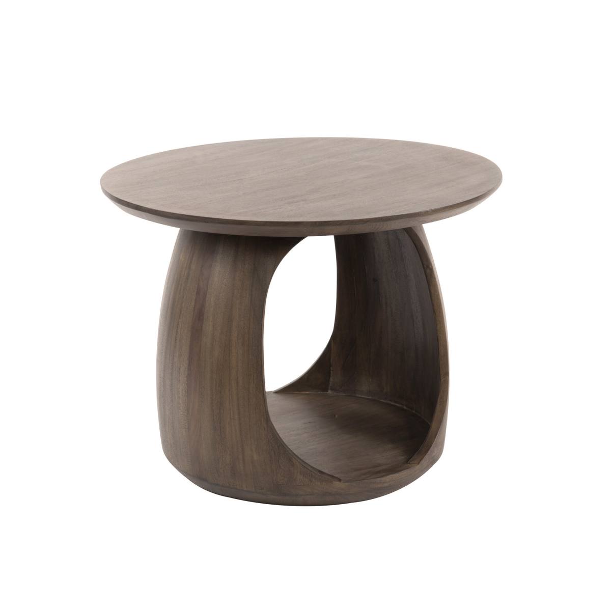 Girona - Sofabord i massiv mørkebrun akacietræ, højde 46 cm., produktbillede 2 af 6, Moderne designs hos HomeNordic