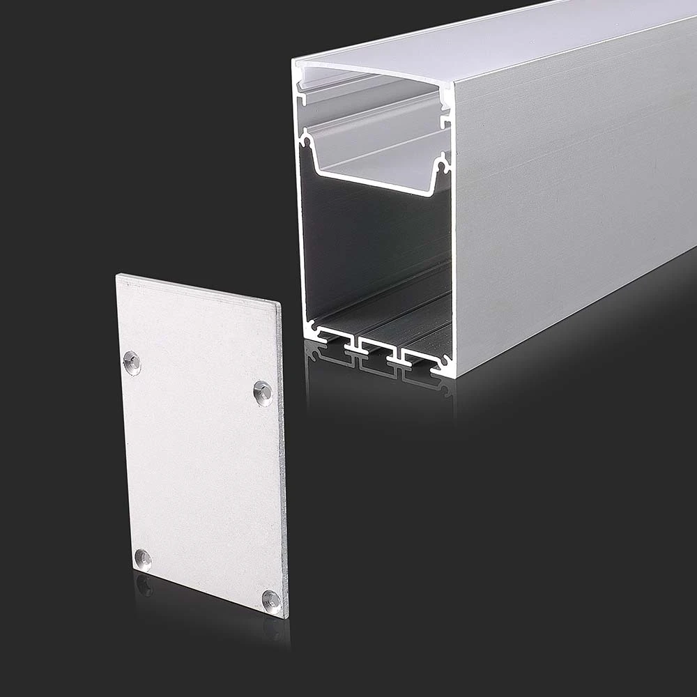 2m Alu profil til LED strips, hvid, LED-profiler hos HomeNordic