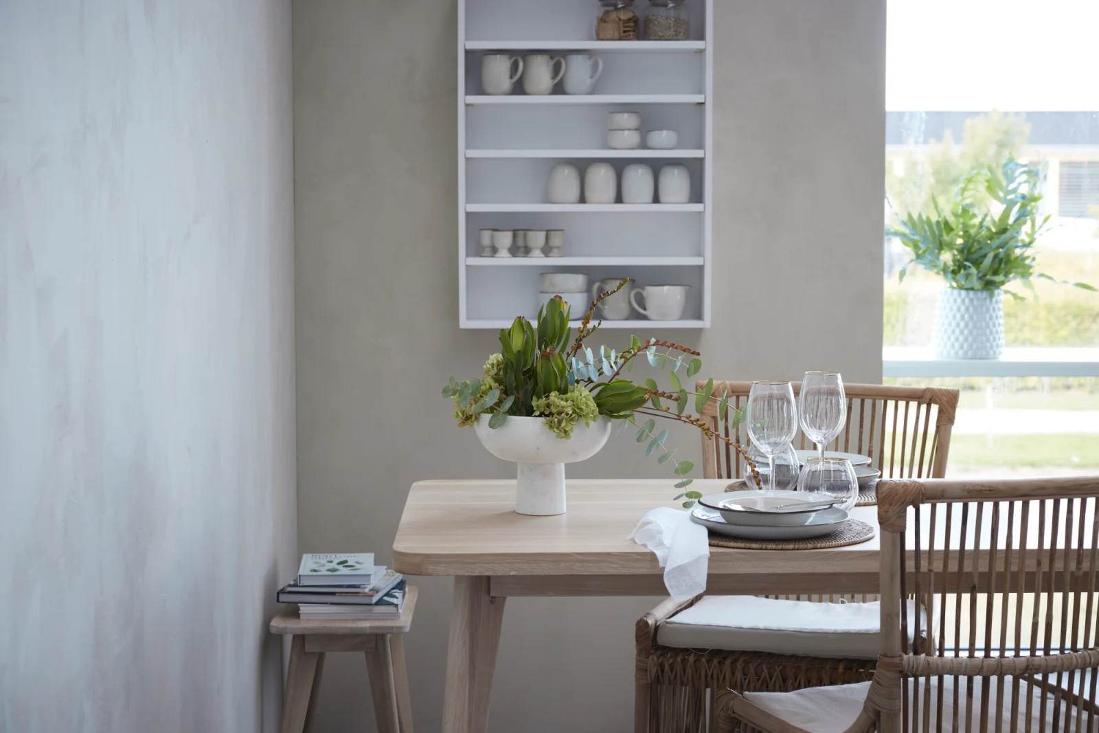 LENE BJERRE ELLIE SPISEBORD HVID EG, produktbillede 3 af 5, Spiseborde hos HomeNordic