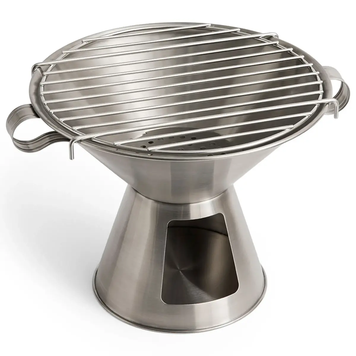 Outdoor Market transportabel kulgrill, rustfrit stål hos HomeNordic