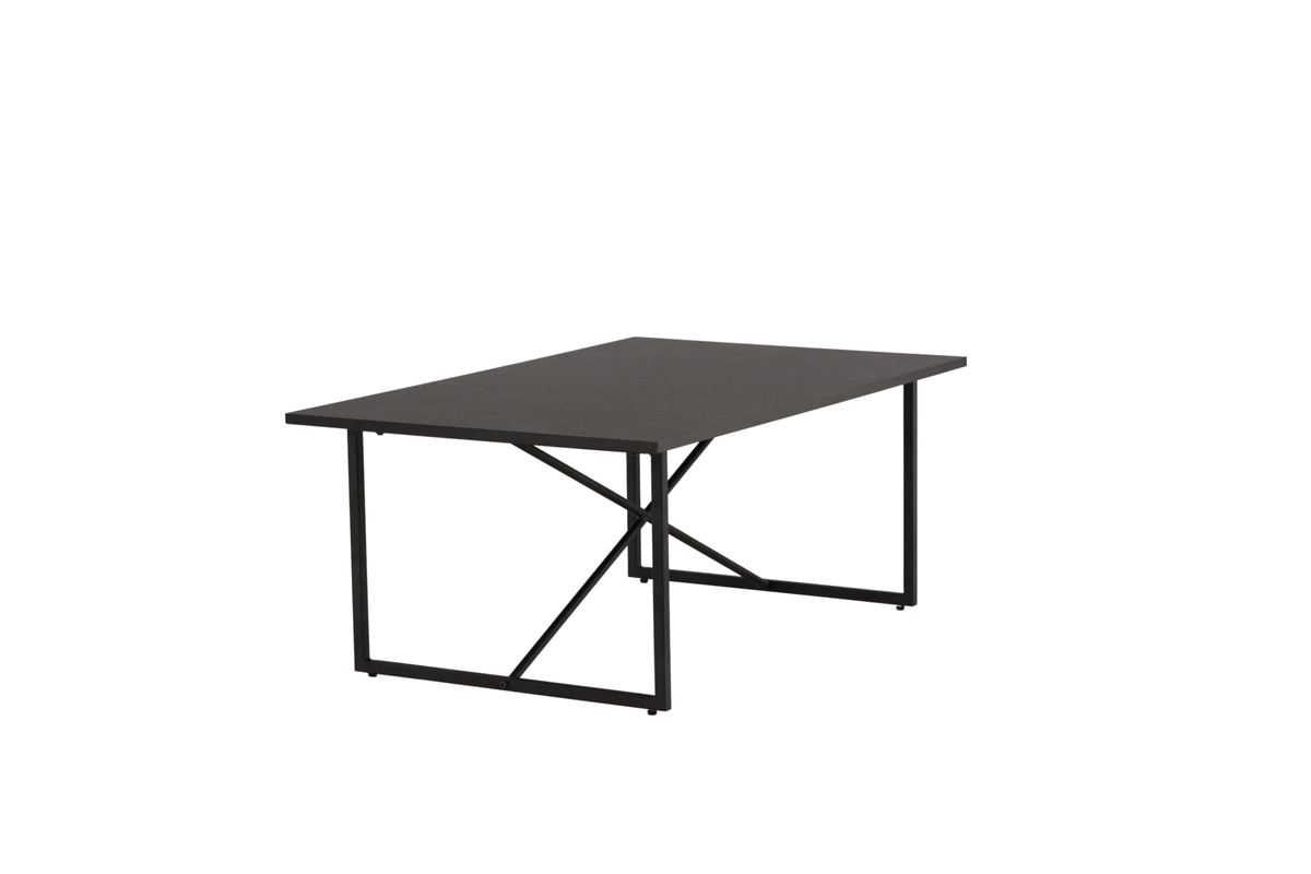 Chantal - Sofabord i sort metal og sort topplade i MDF., produktbillede 2 af 9, Moderne designs hos HomeNordic