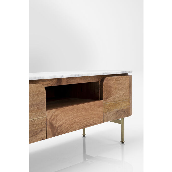 KARE DESIGN Grace TV-bord, m. 2 låger og 1 skuffe, produktbillede 8 af 12, TV-borde hos HomeNordic