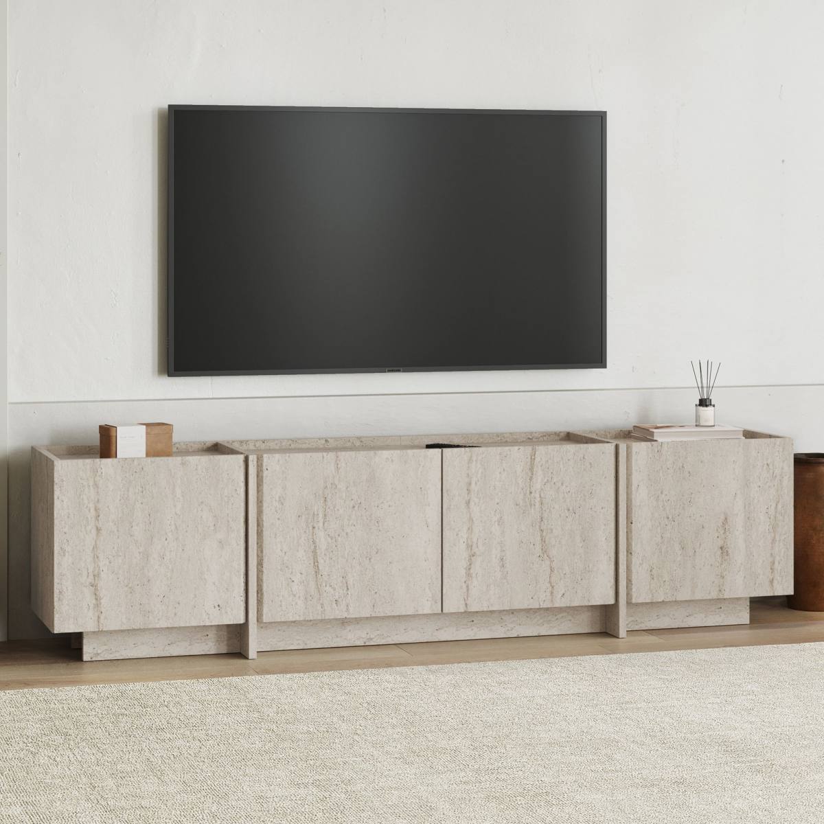 FUNZI LIVING Lowen TV-bord, m 4 låger, produktbillede 5 af 9, TV-borde hos HomeNordic