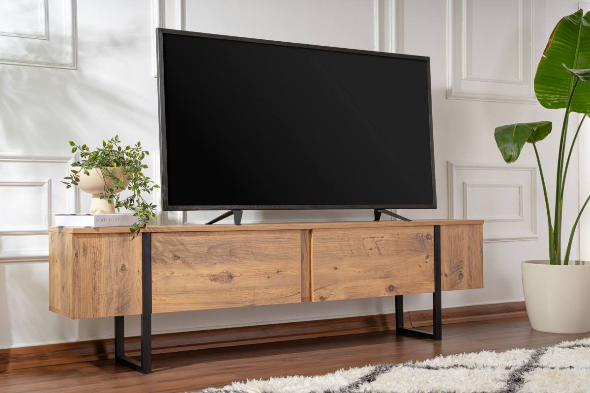 NORDVÄRK Serenity TV-bord, m. 2 låger, produktbillede 2 af 11, TV-borde hos HomeNordic