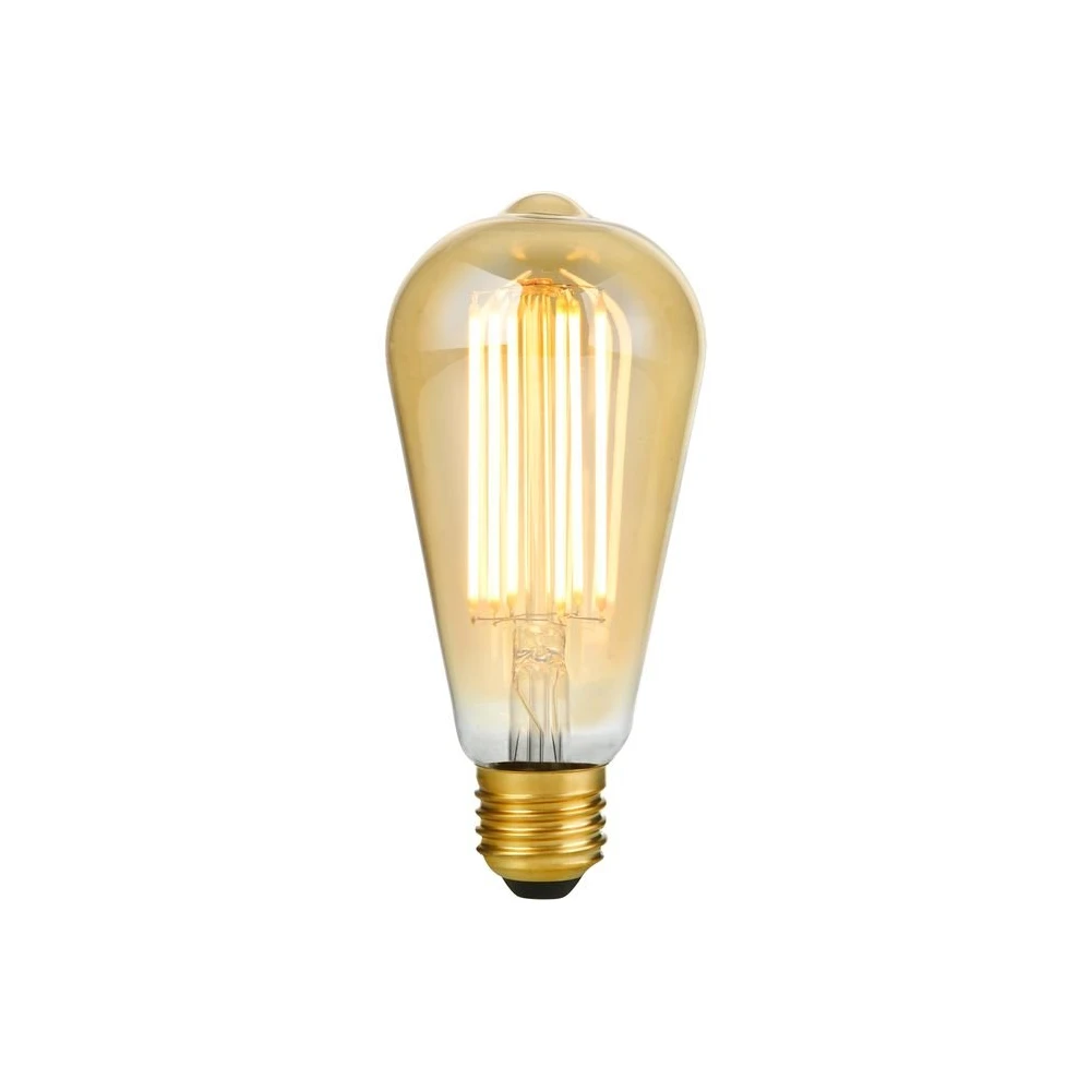 E27 6,5W dæmpbar LED filamentpære, Glas hos HomeNordic