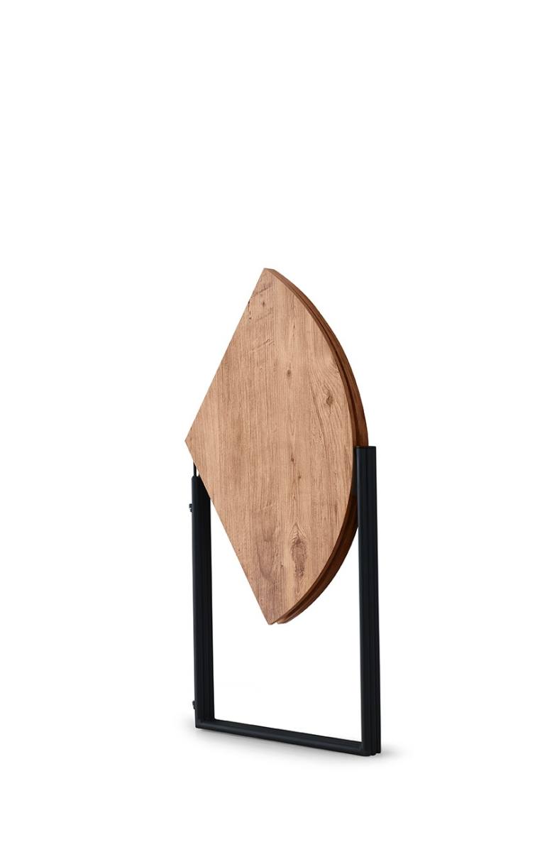 NORDVÄRK Yaprak spisebord, rund, foldbar, produktbillede 3 af 5, Spiseborde hos HomeNordic