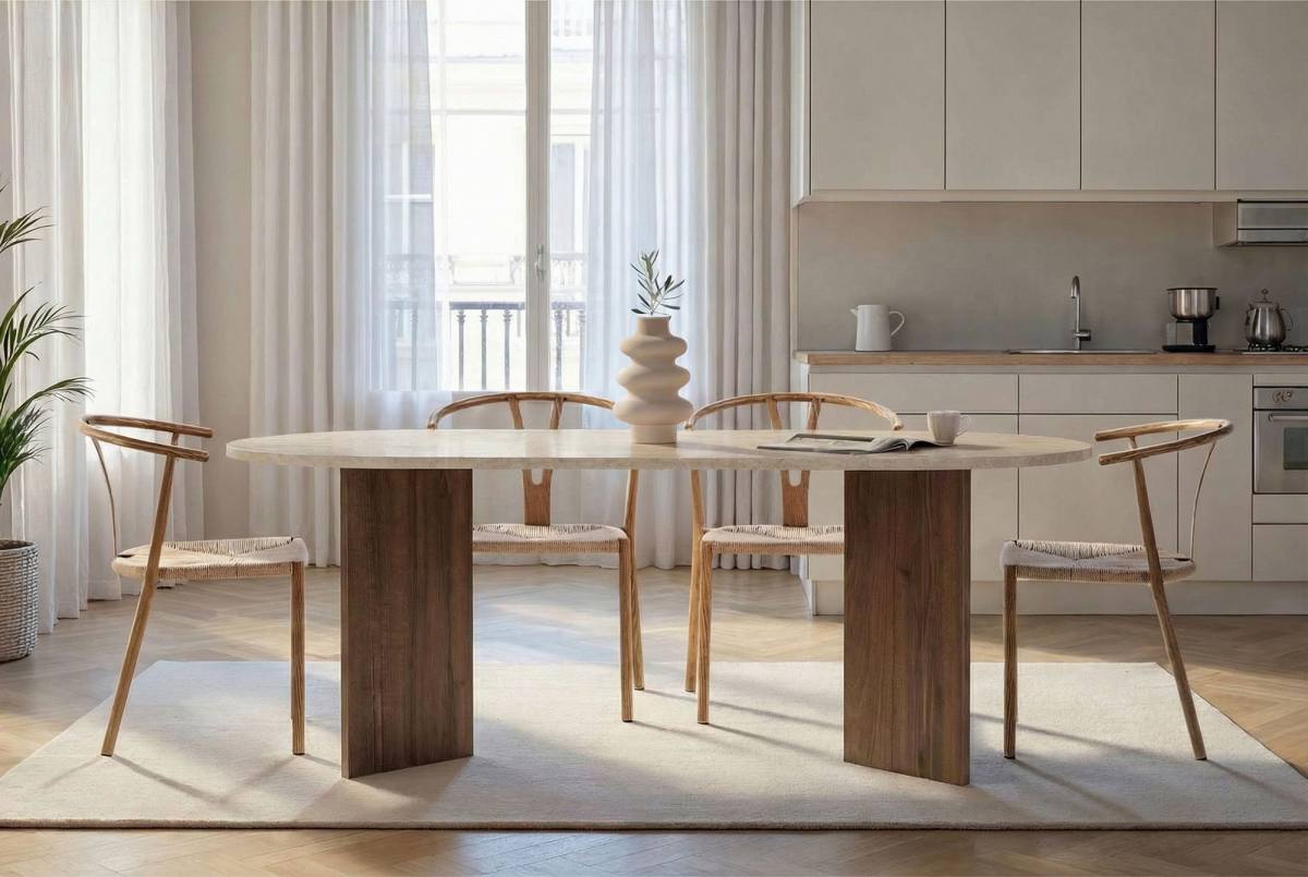 NORDVÄRK Sabella spisebord, oval, produktbillede 6 af 6, Spiseborde hos HomeNordic