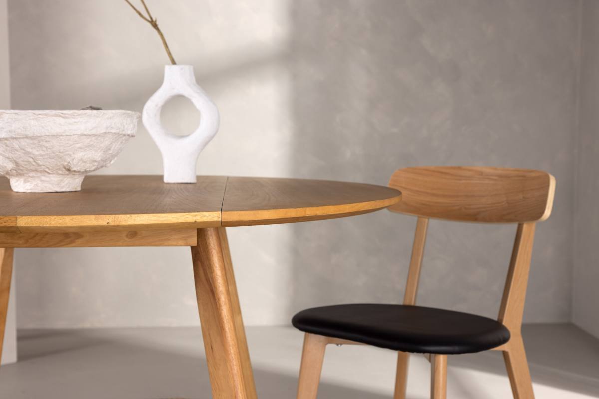 VENTURE DESIGN Yakidon spisebord, m. klap, rund, produktbillede 17 af 19, Spiseborde hos HomeNordic