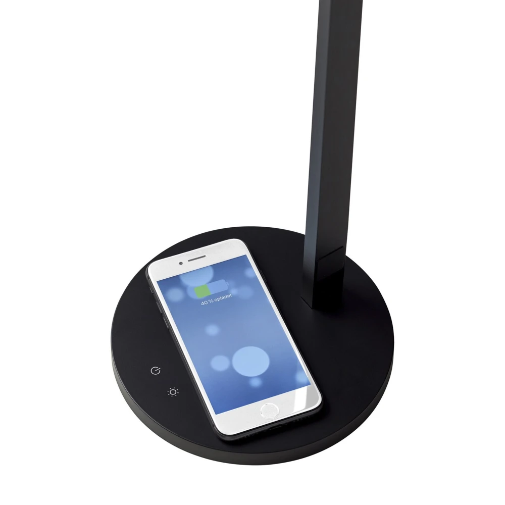 Edge LED Bordlampe m/Touch Dæmp & USB Lader, Bordlamper hos HomeNordic