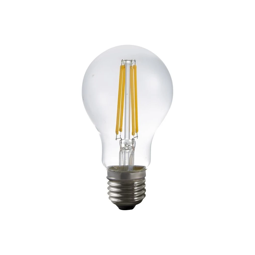 E27 7W LED filamentpære med lyssensor, Glas hos HomeNordic