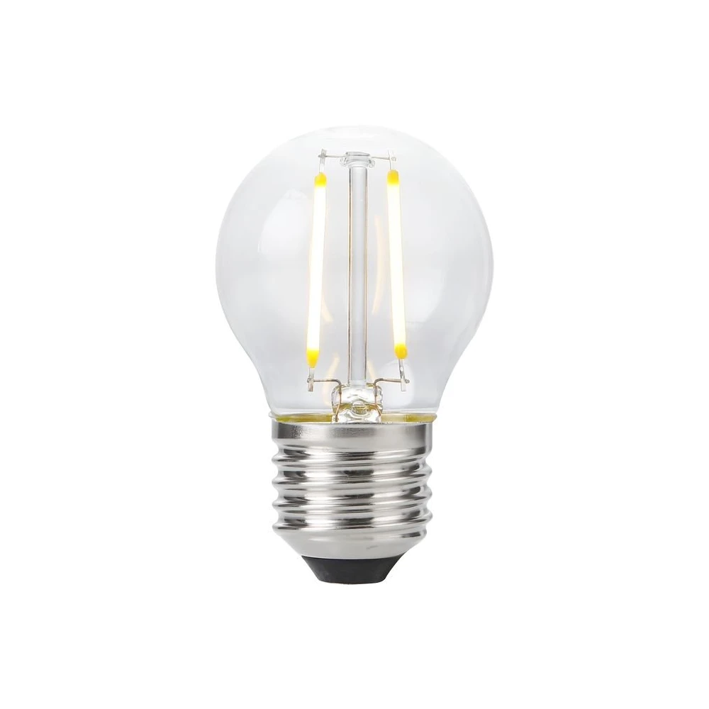 E27 2W dæmpbar LED kronepære, Glas hos HomeNordic