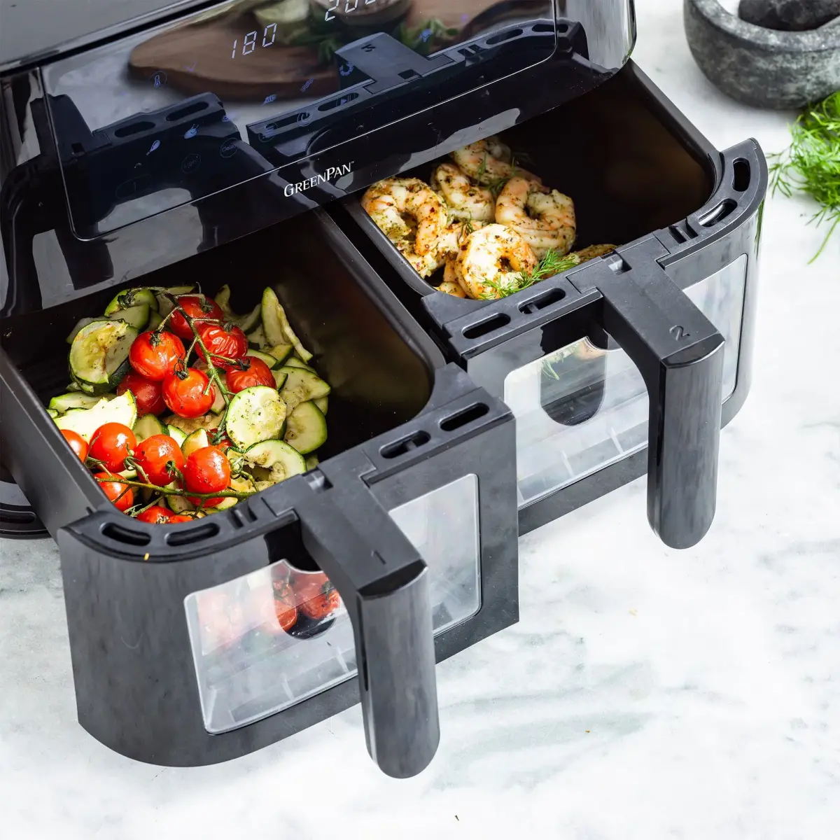 Bistro airfryer 8 liter, 2 kurve, produktbillede 7 af 10, Airfryers hos HomeNordic