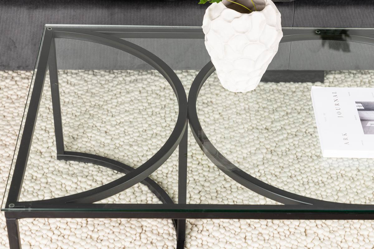 Plexus - Sofabord i glas og metal, 70 x 140 cm, produktbillede 5 af 10, Moderne designs hos HomeNordic