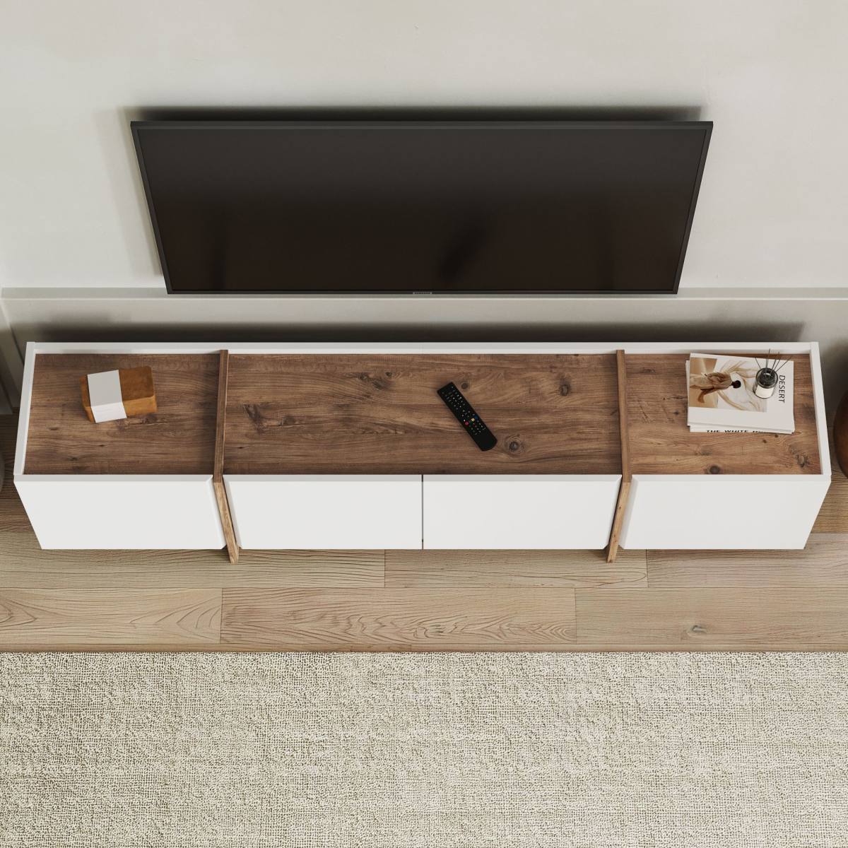 FUNZI LIVING Lowen TV-bord, m 4 låger, produktbillede 8 af 9, TV-borde hos HomeNordic