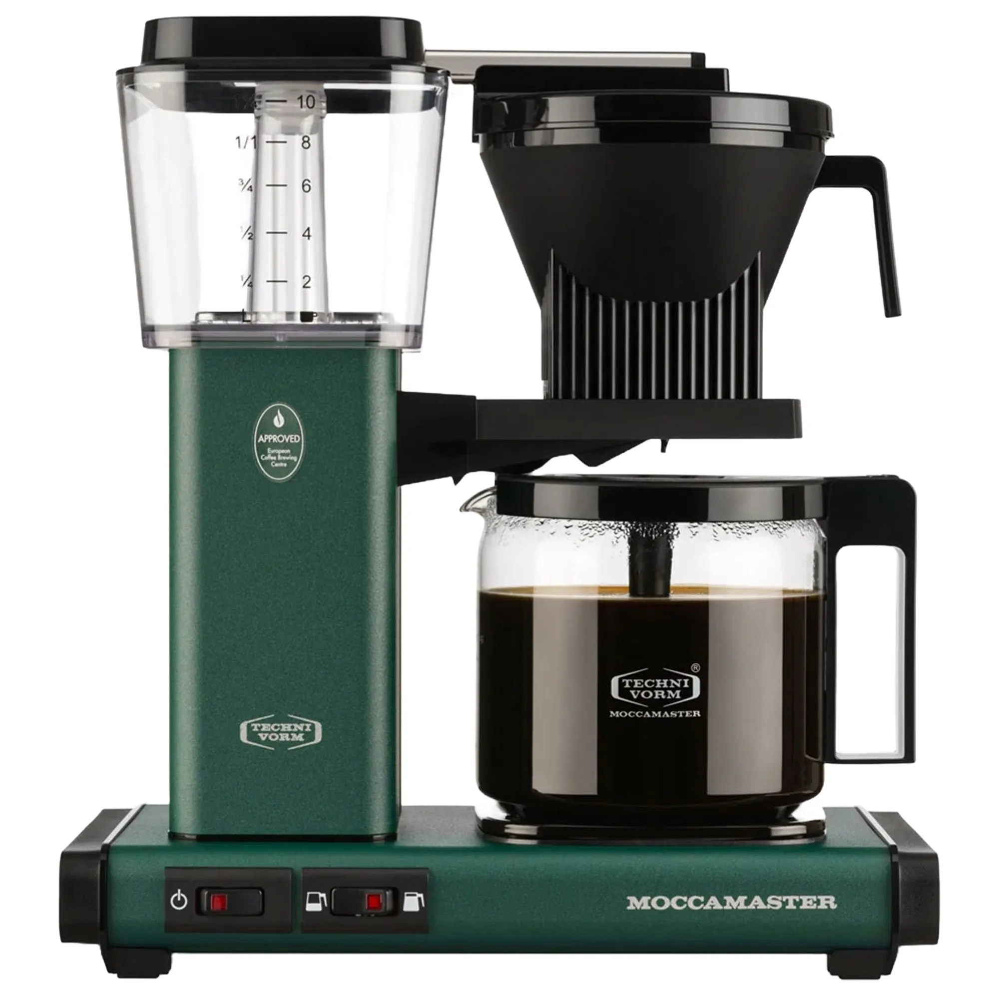 Optio kaffemaskine, forest green, Kaffemaskiner hos HomeNordic