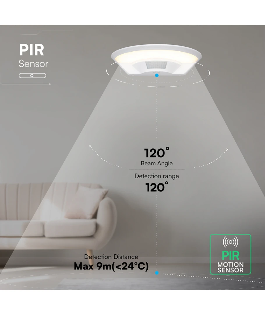 10W LED udendørs væglampe med PIR sensor, produktbillede 14 af 15, Væglamper hos HomeNordic