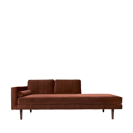 BROSTE CPH CHAISELONG VENSTREVENDT CARAMEL CAFE, Sofaer hos HomeNordic