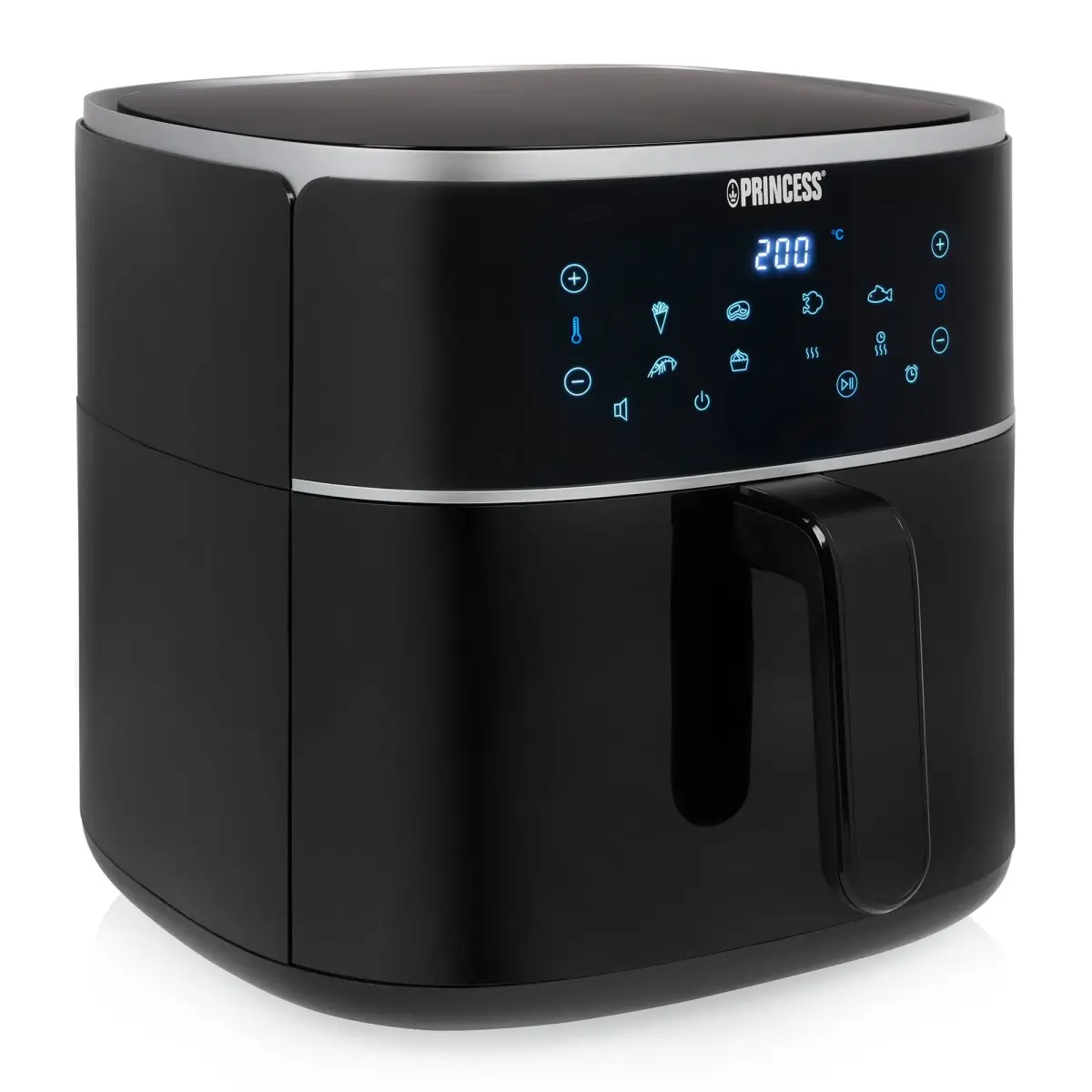 Digital varmluftsfrituregryde 8 liter, sort, Airfryers hos HomeNordic