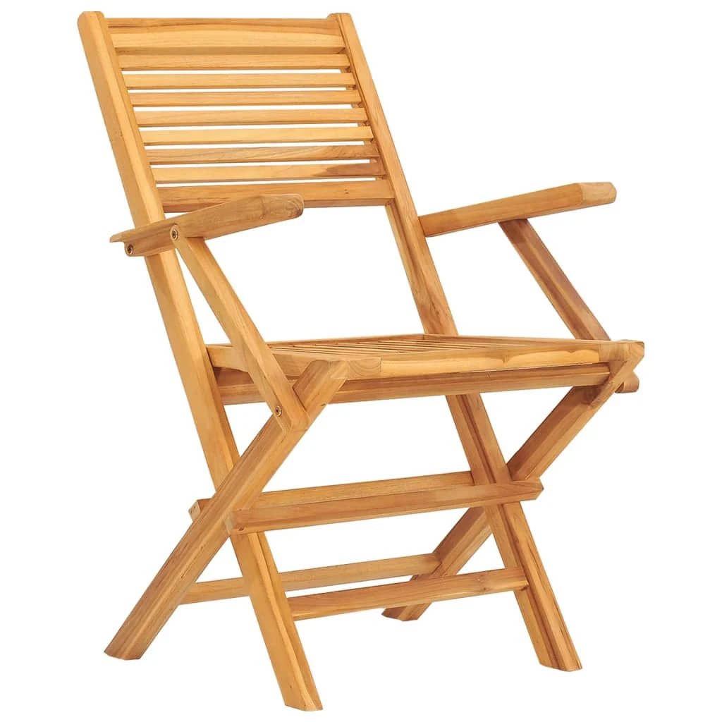 Havestole 55x62x90 Cm Foldbare Massivt Teaktræ, produktbillede 3 af 15, Havestole i teaktræ hos HomeNordic