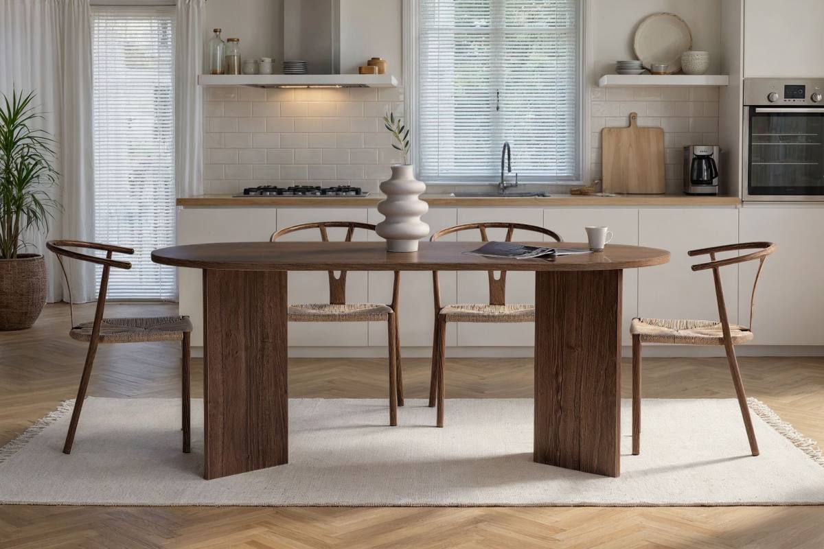 NORDVÄRK Sablin spisebord, oval, produktbillede 9 af 10, Spiseborde hos HomeNordic