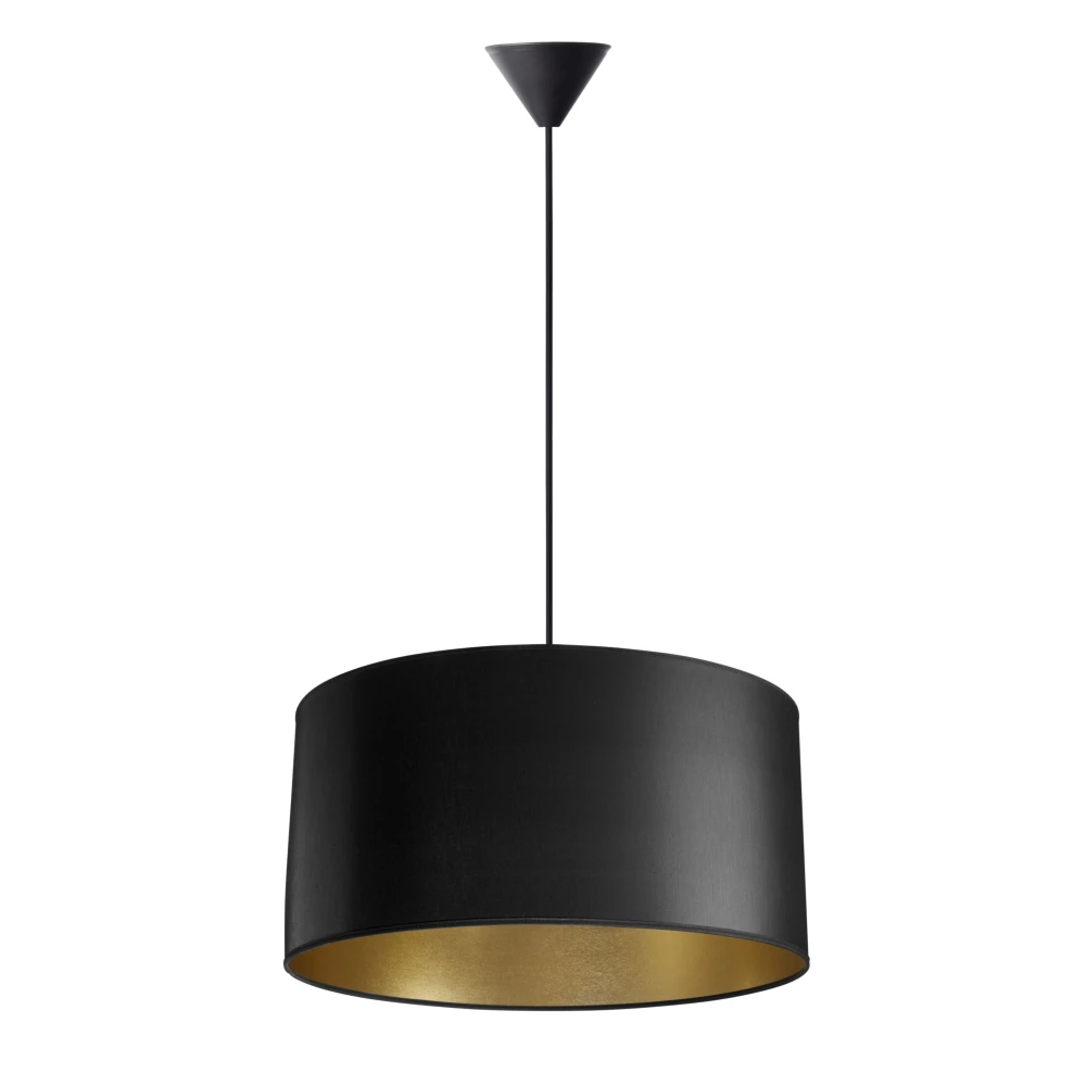 Isabella Castillo Ø50 Pendel Lampe E27 i Sort/Guld, Pendler hos HomeNordic
