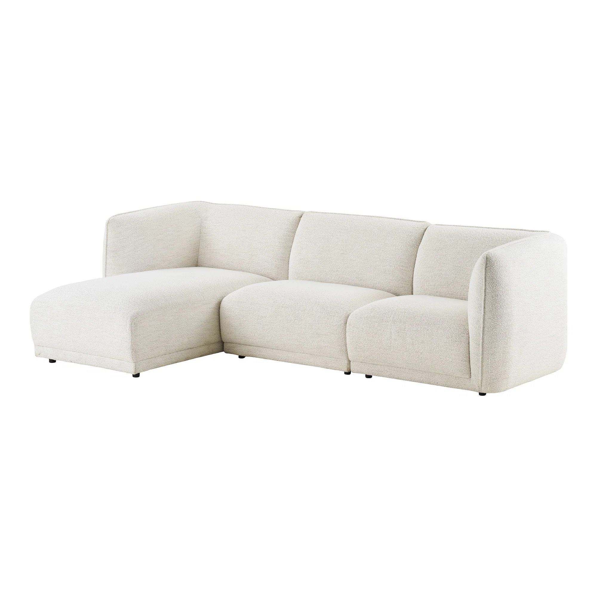 HOUSE NORDIC NOOR LOUNGESOFA VENSTRESTILLET 2 PUDER HVID, produktbillede 3 af 5, Sofaer hos HomeNordic