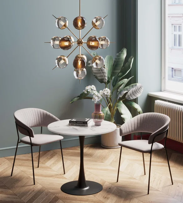 KARE DESIGN Schickeria spisebord, rund, produktbillede 2 af 2, Spiseborde hos HomeNordic
