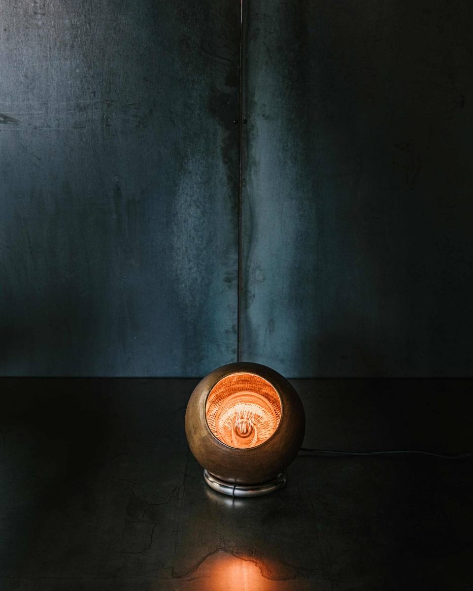 FLOOR Brun kobberlampe 25 cm – billede 3