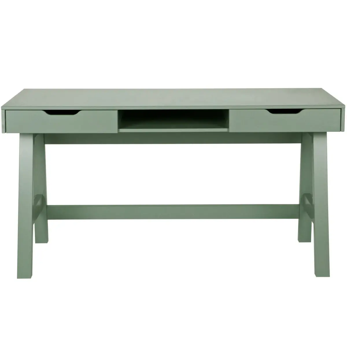WOOOD - Nikki Skrivebord Fyrretræ Jade Green FSC 75x140x62 cm, produktbillede 4 af 11, Skriveborde hos HomeNordic