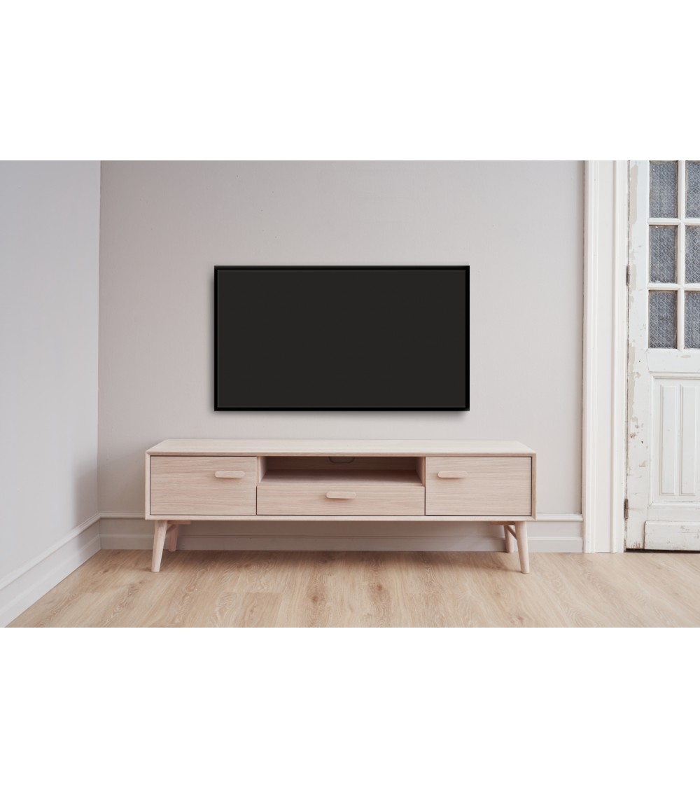 Porto TV-bord, m. 2 låger, 1 skuffe, 2 hylder, 1 rum, produktbillede 11 af 12, TV-borde hos HomeNordic
