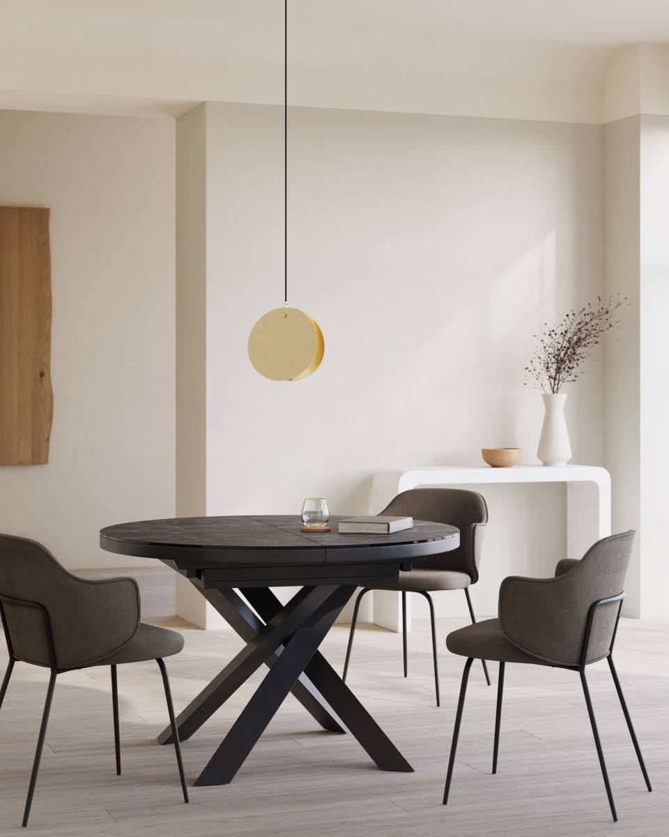 KAVE HOME Vashti spisebord, m. butterflybordplade, produktbillede 9 af 10, Spiseborde hos HomeNordic