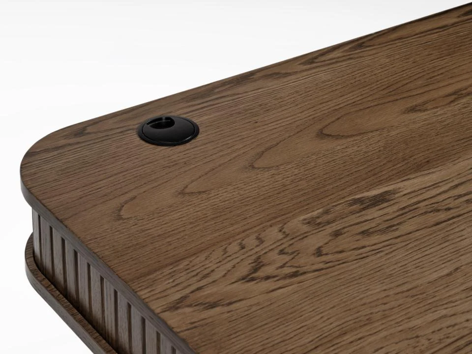 Nola Skrivebord, Røget Eg, 120x60x75 cm, produktbillede 2 af 12, Skriveborde hos HomeNordic