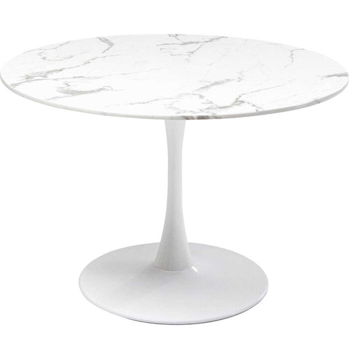 KARE DESIGN Veneto Marble White spisebord, rund, Spiseborde hos HomeNordic