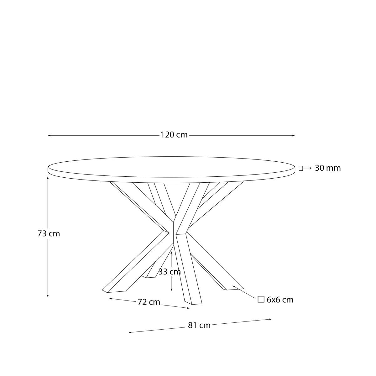 KAVE HOME Argo spisebord, rund, Spiseborde hos HomeNordic