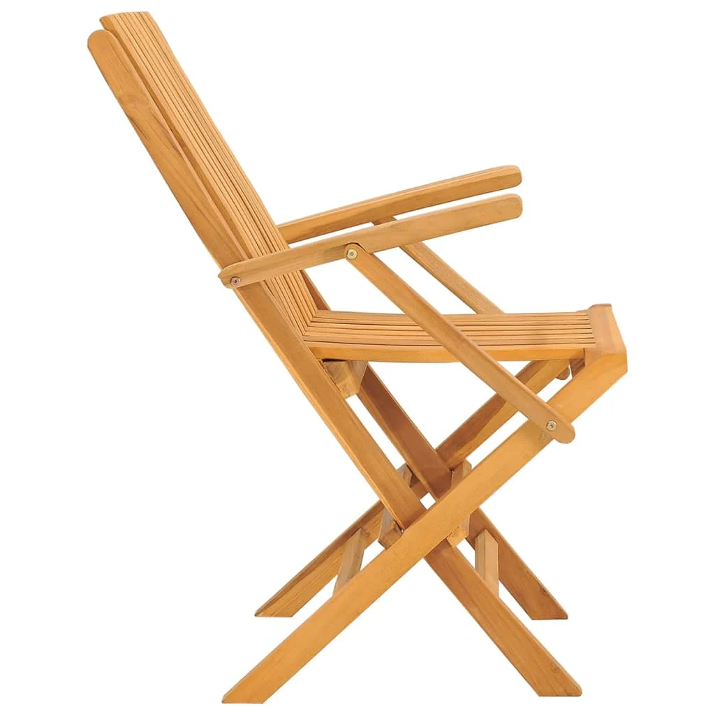 Havestole 61x67x90 Cm Foldbare Massivt Teaktræ, produktbillede 5 af 15, Havestole i teaktræ hos HomeNordic