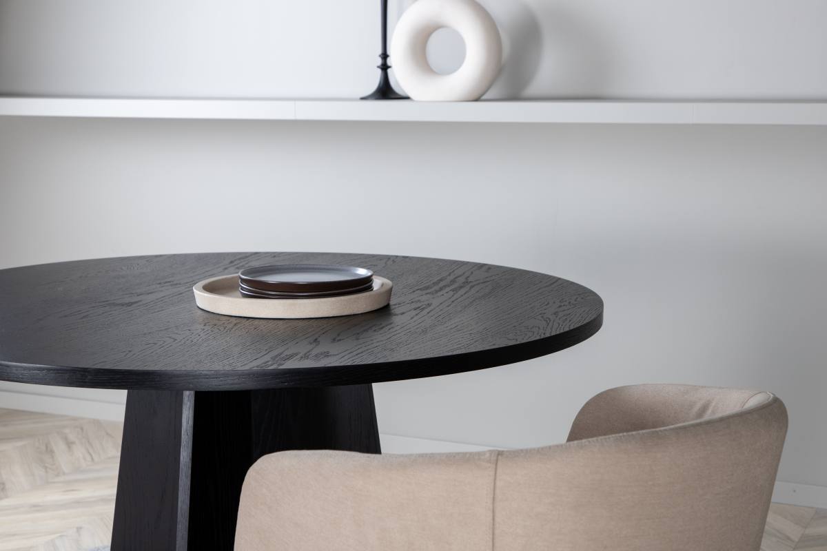 VENTURE DESIGN Bootcut spisebord, rund, produktbillede 12 af 14, Spiseborde hos HomeNordic