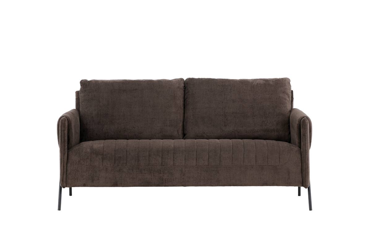 Oban - 2 personers sofa i brunt stof – billede 7