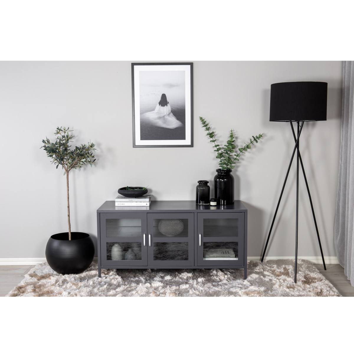 VENTURE DESIGN Acero TV-bord, m. 3 låger og 2 hylder, produktbillede 4 af 6, TV-borde hos HomeNordic