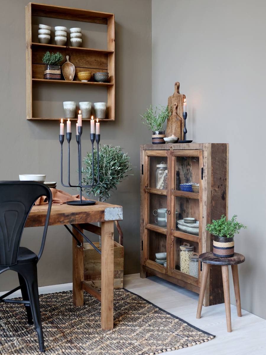 CHIC ANTIQUE GRIMAUD VITRINESKAB NATUR, produktbillede 3 af 7, Vitrineskabe hos HomeNordic