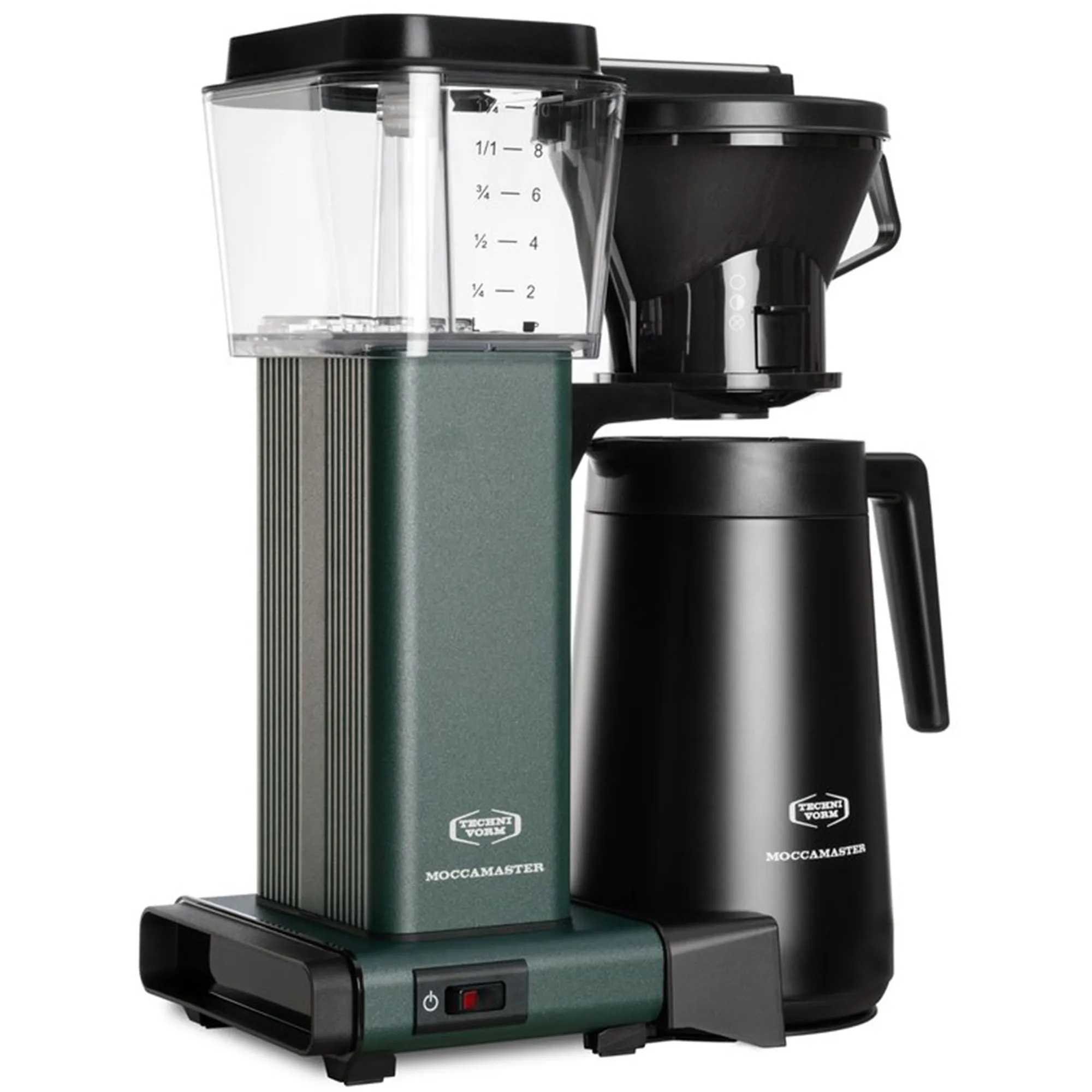 Manual Thermo kaffemaskine, forest green, produktbillede 2 af 4, Kaffemaskiner hos HomeNordic