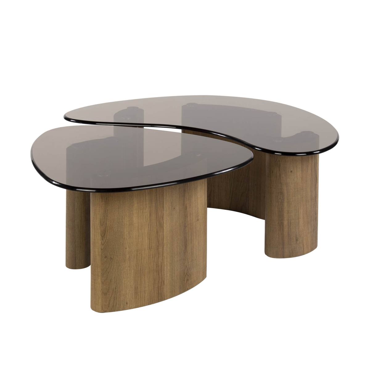 Vaso - Sofaborde med organisk form i brunt glas, produktbillede 2 af 6, Moderne designs hos HomeNordic