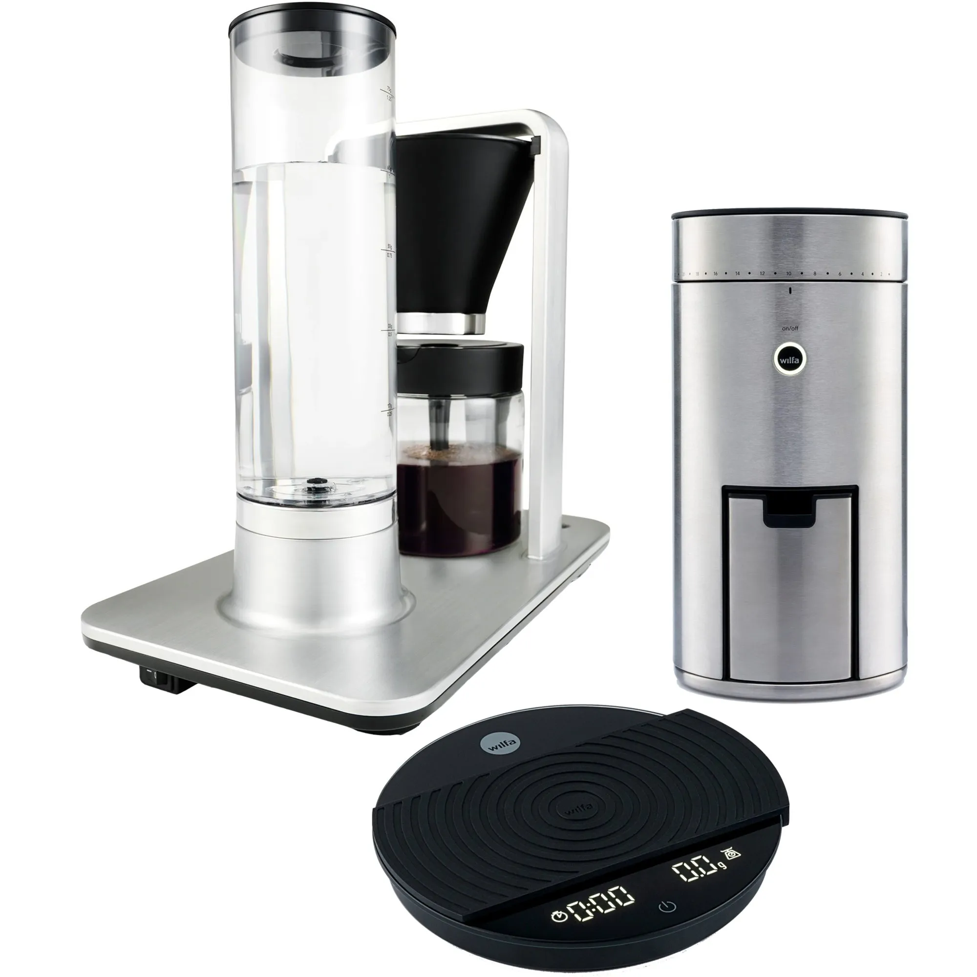 Kaffemaskine WSP-2A + kaffekværn WSFB-100S, Kaffemaskiner hos HomeNordic