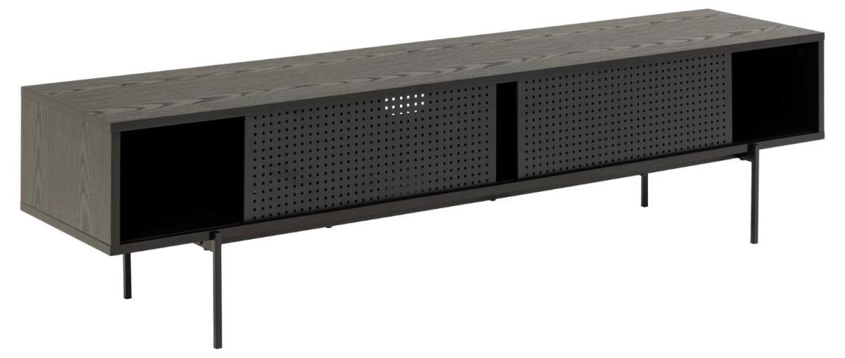 ACT NORDIC Angus TV-bord, m. 2 mesh skydelåger, produktbillede 3 af 9, TV-borde hos HomeNordic